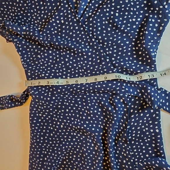 Vintage Princess Polly Polka Dot Wrap Dress Sz 2 - Picture 8 of 13